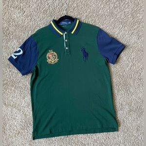 Polo Ralph Lauren, embroidered signature crown crest and polo horsemen